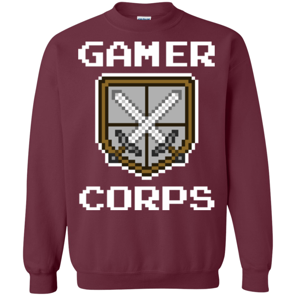 Sweatshirts Maroon / Small Gamer corps Crewneck Sweatshirt