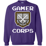 Sweatshirts Purple / Small Gamer corps Crewneck Sweatshirt