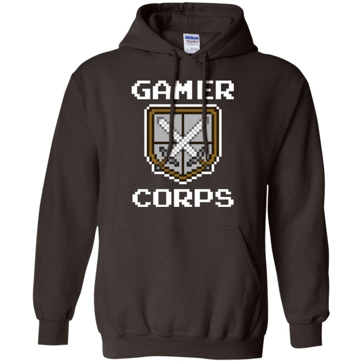 Sweatshirts Dark Chocolate / Small Gamer corps Pullover Hoodie