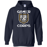 Sweatshirts Navy / Small Gamer corps Pullover Hoodie