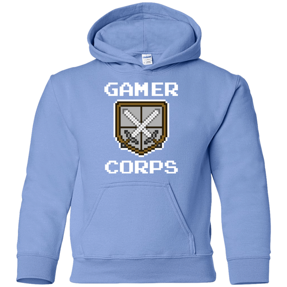 Sweatshirts Carolina Blue / YS Gamer corps Youth Hoodie