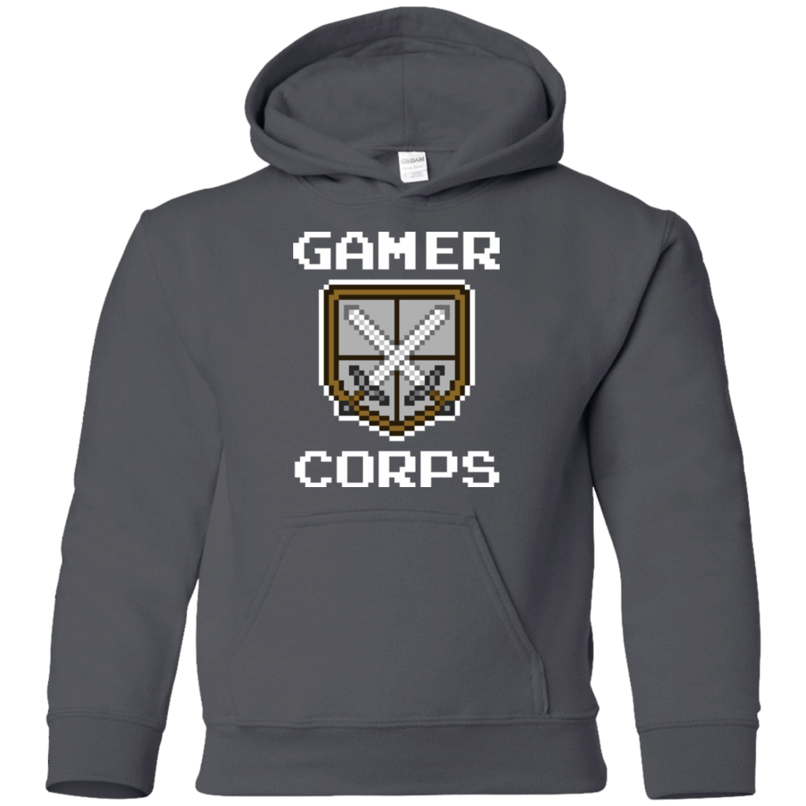 Sweatshirts Charcoal / YS Gamer corps Youth Hoodie
