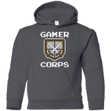 Sweatshirts Charcoal / YS Gamer corps Youth Hoodie