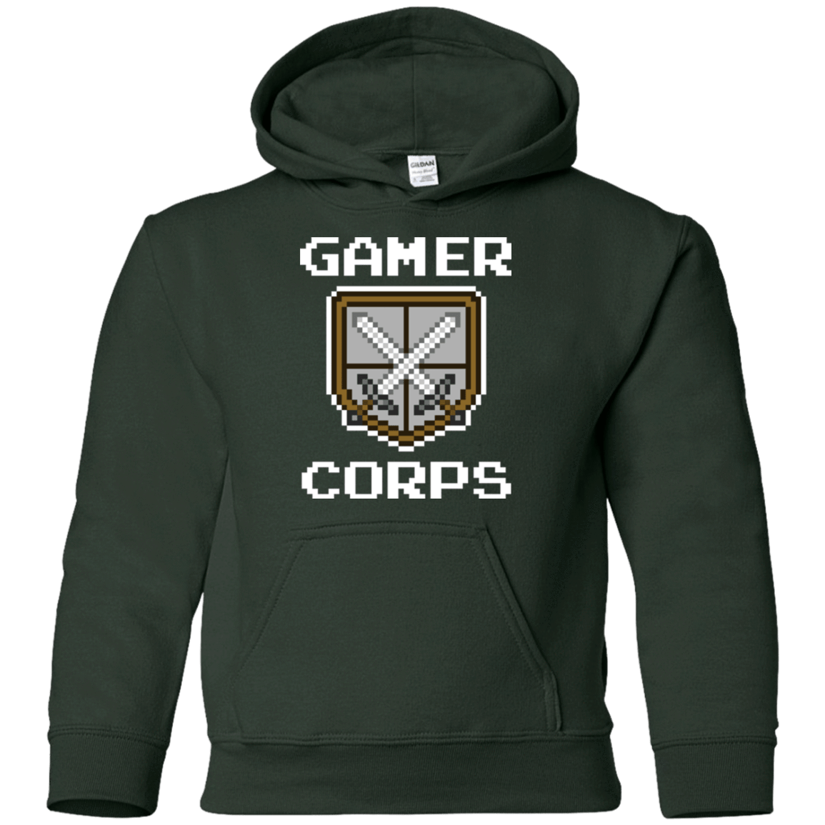 Sweatshirts Forest Green / YS Gamer corps Youth Hoodie