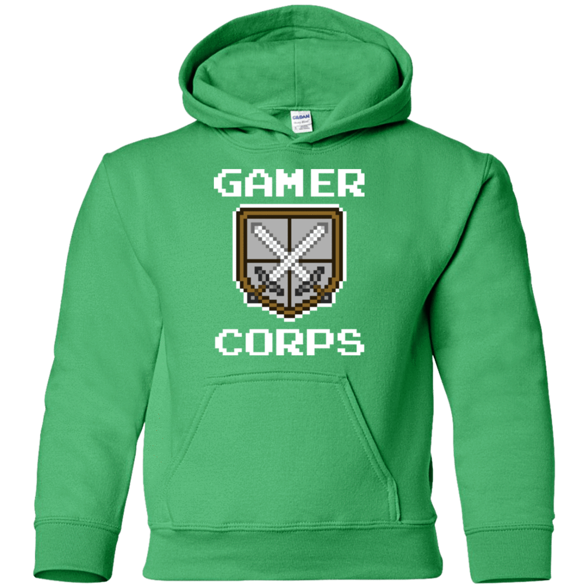 Sweatshirts Irish Green / YS Gamer corps Youth Hoodie