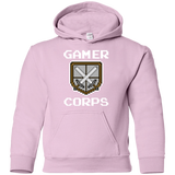 Sweatshirts Light Pink / YS Gamer corps Youth Hoodie