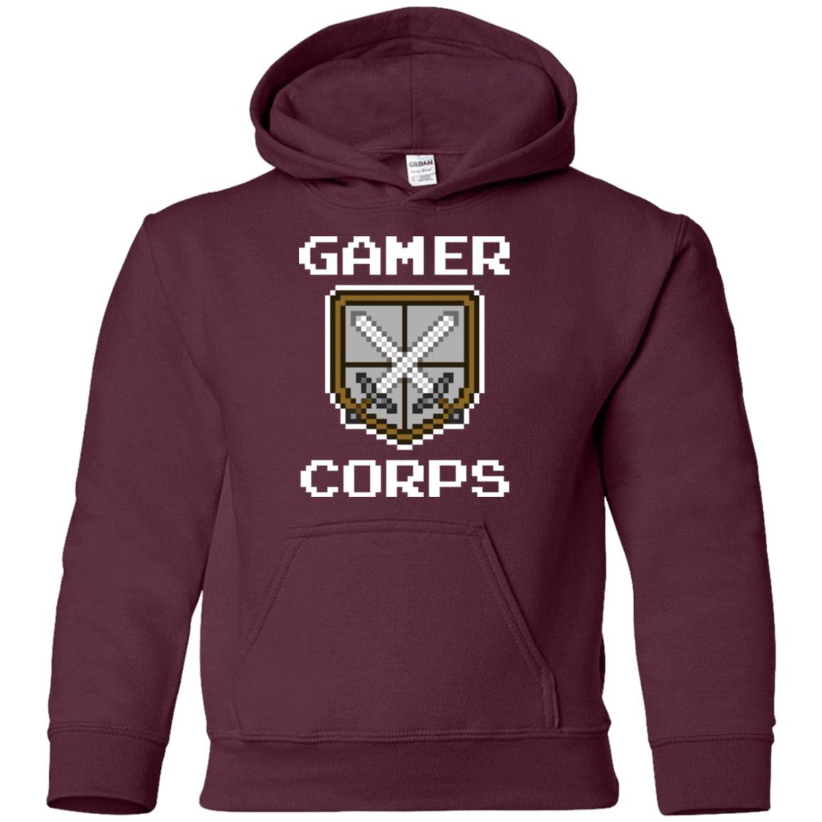 Sweatshirts Maroon / YS Gamer corps Youth Hoodie