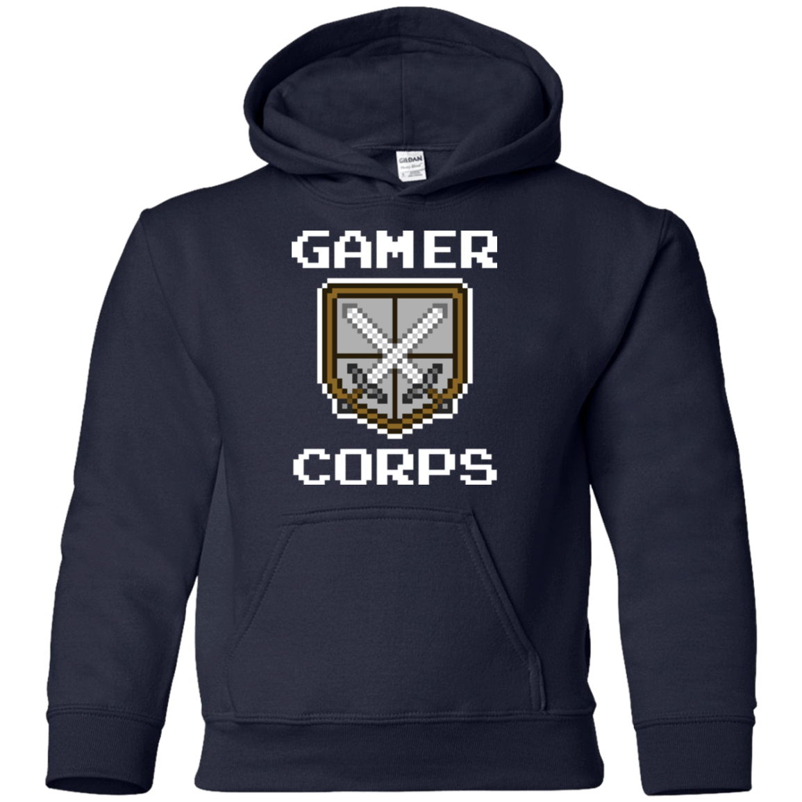 Sweatshirts Navy / YS Gamer corps Youth Hoodie