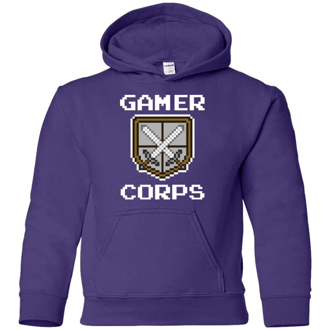 Sweatshirts Purple / YS Gamer corps Youth Hoodie