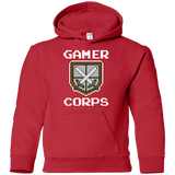 Sweatshirts Red / YS Gamer corps Youth Hoodie