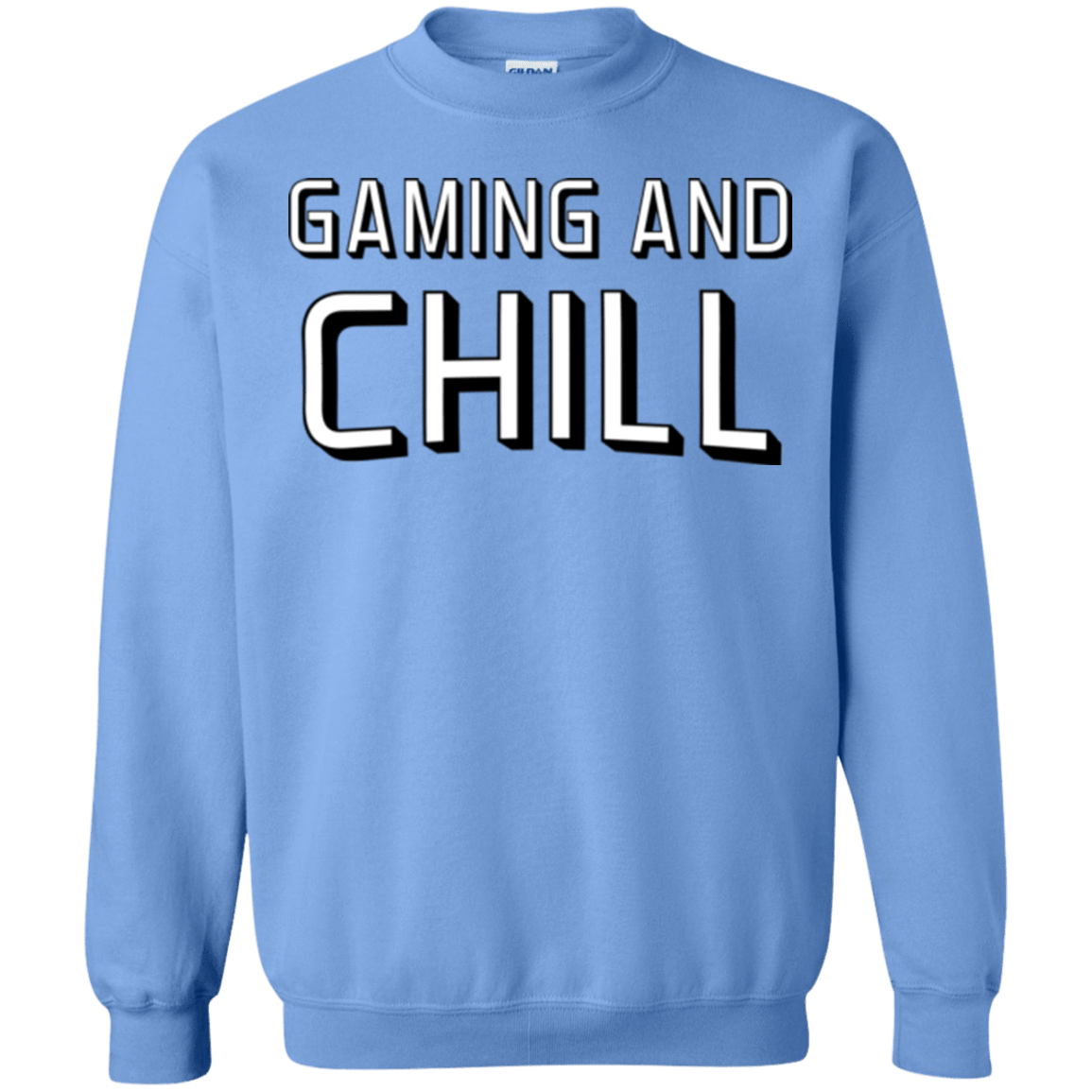 Sweatshirts Carolina Blue / Small Gaming and Chill Crewneck Sweatshirt