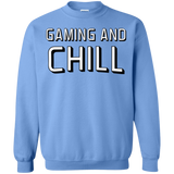 Sweatshirts Carolina Blue / Small Gaming and Chill Crewneck Sweatshirt