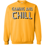 Sweatshirts Gold / Small Gaming and Chill Crewneck Sweatshirt