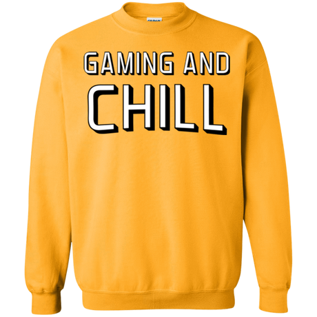 Sweatshirts Gold / Small Gaming and Chill Crewneck Sweatshirt