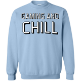 Sweatshirts Light Blue / Small Gaming and Chill Crewneck Sweatshirt