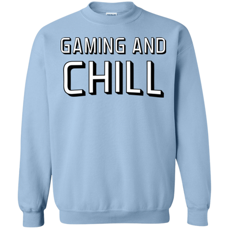 Sweatshirts Light Blue / Small Gaming and Chill Crewneck Sweatshirt
