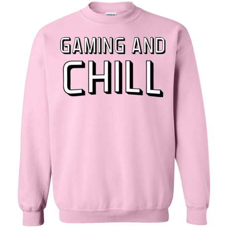 Sweatshirts Light Pink / Small Gaming and Chill Crewneck Sweatshirt