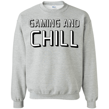 Sweatshirts Sport Grey / Small Gaming and Chill Crewneck Sweatshirt