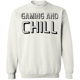 Sweatshirts White / Small Gaming and Chill Crewneck Sweatshirt
