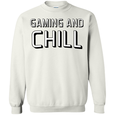 Sweatshirts White / Small Gaming and Chill Crewneck Sweatshirt