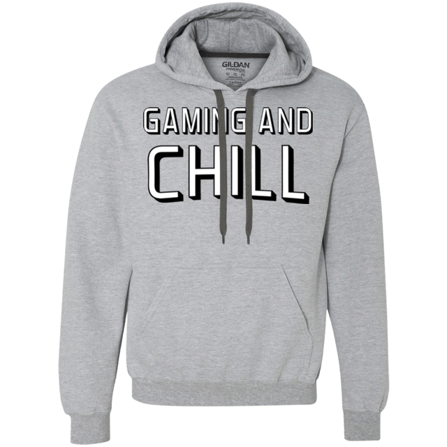 Sweatshirts Sport Grey / Small Gaming and Chill Premium Fleece Hoodie