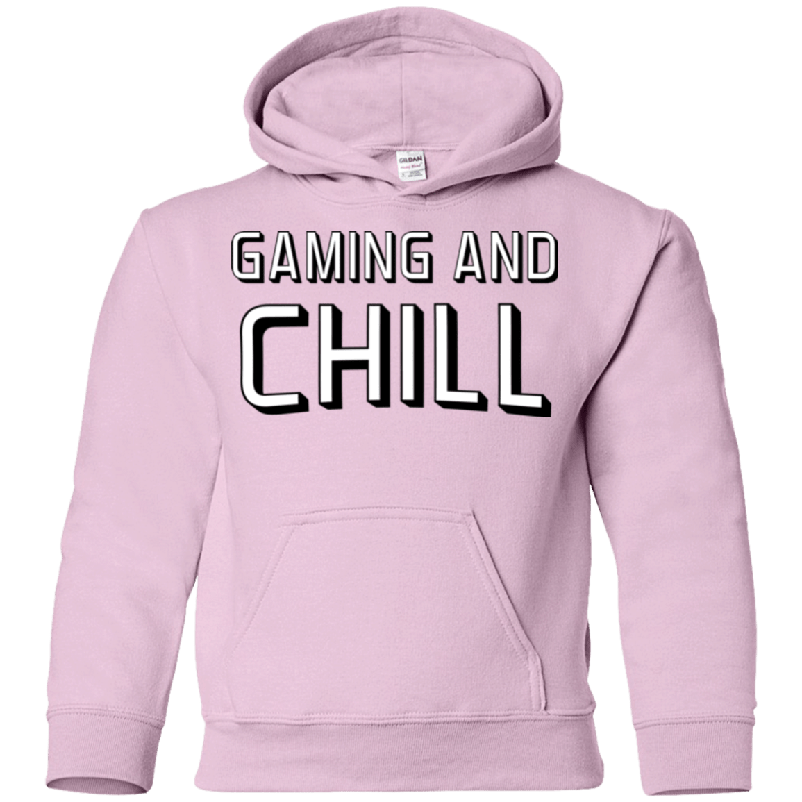 Sweatshirts Light Pink / YS Gaming and Chill Youth Hoodie