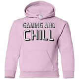 Sweatshirts Light Pink / YS Gaming and Chill Youth Hoodie