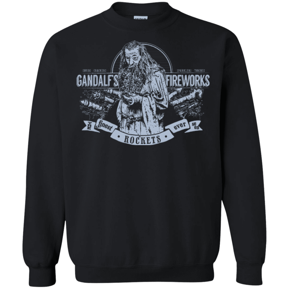 Sweatshirts Black / Small Gandalfs Fireworks Crewneck Sweatshirt