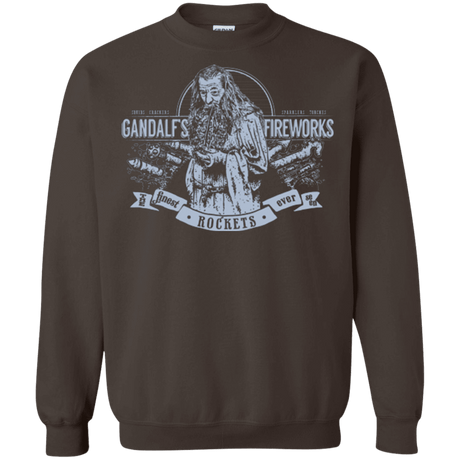 Sweatshirts Dark Chocolate / Small Gandalfs Fireworks Crewneck Sweatshirt