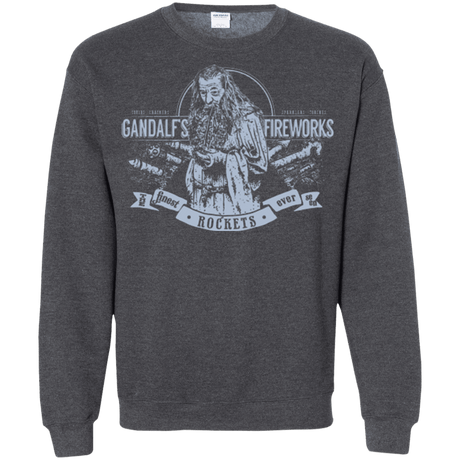 Sweatshirts Dark Heather / Small Gandalfs Fireworks Crewneck Sweatshirt