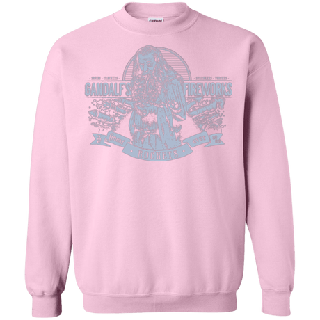 Sweatshirts Light Pink / Small Gandalfs Fireworks Crewneck Sweatshirt