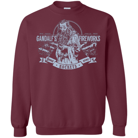Sweatshirts Maroon / Small Gandalfs Fireworks Crewneck Sweatshirt