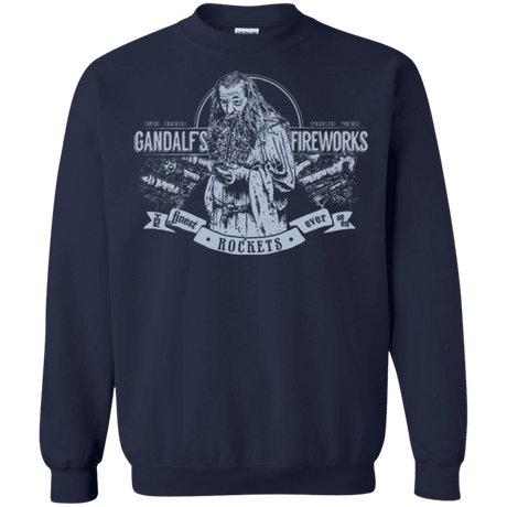 Sweatshirts Navy / Small Gandalfs Fireworks Crewneck Sweatshirt