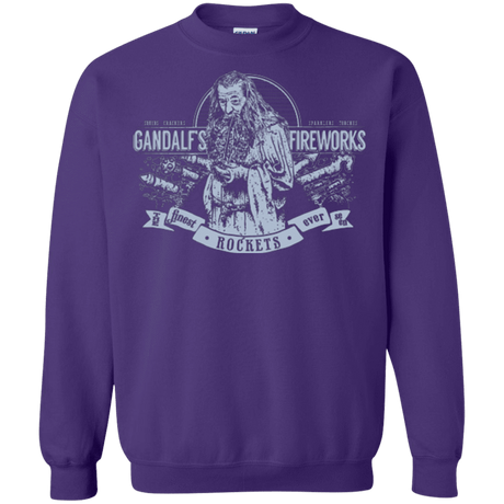 Sweatshirts Purple / Small Gandalfs Fireworks Crewneck Sweatshirt