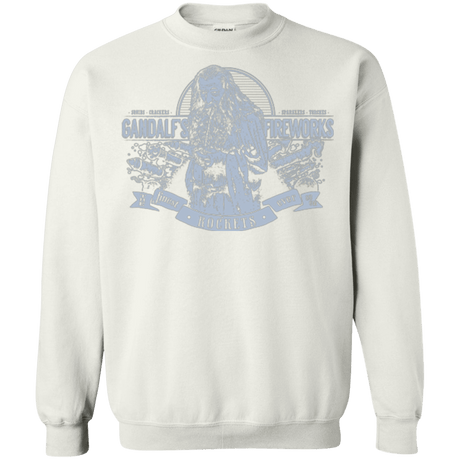 Sweatshirts White / Small Gandalfs Fireworks Crewneck Sweatshirt