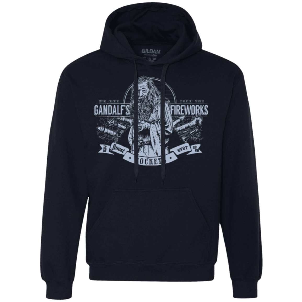 Sweatshirts Navy / Small Gandalfs Fireworks Premium Fleece Hoodie