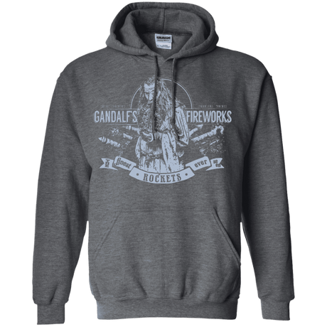 Sweatshirts Dark Heather / Small Gandalfs Fireworks Pullover Hoodie
