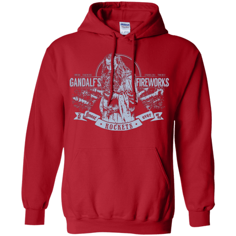 Sweatshirts Red / Small Gandalfs Fireworks Pullover Hoodie