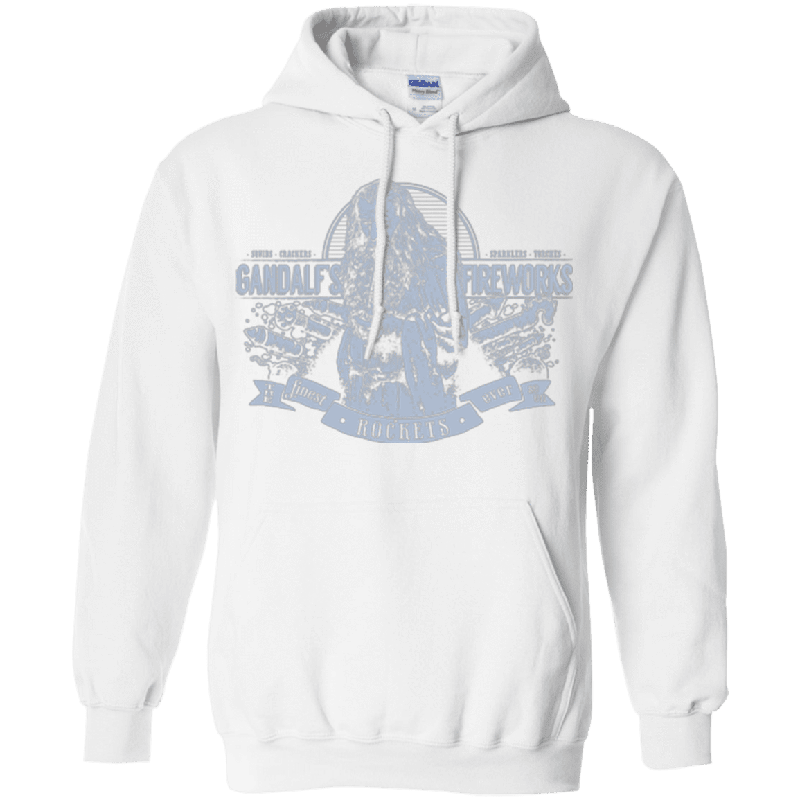 Sweatshirts White / Small Gandalfs Fireworks Pullover Hoodie