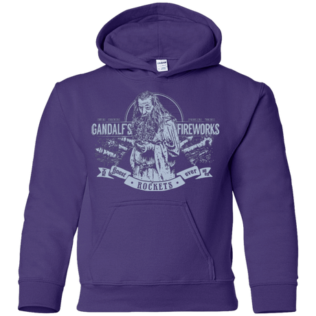 Sweatshirts Purple / YS Gandalfs Fireworks Youth Hoodie