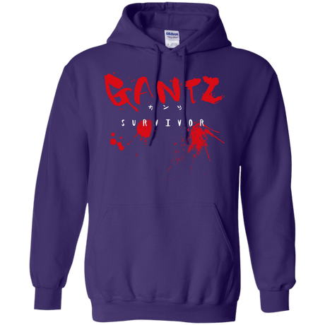 Sweatshirts Purple / S Gantz Survivor Pullover Hoodie