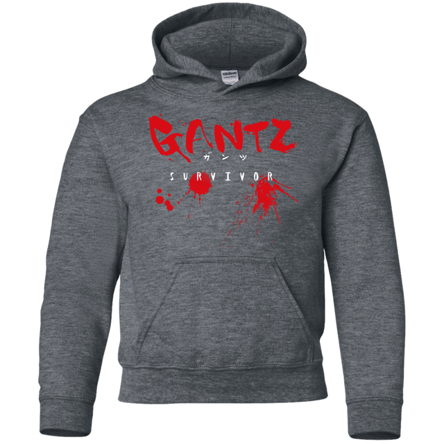 Sweatshirts Dark Heather / YS Gantz Survivor Youth Hoodie