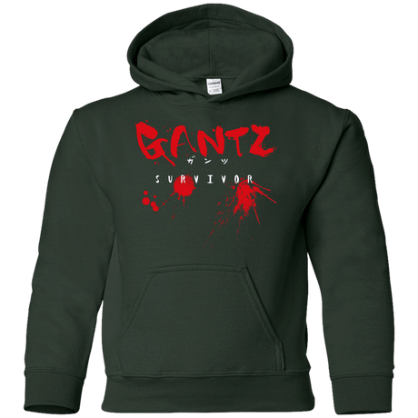 Sweatshirts Forest Green / YS Gantz Survivor Youth Hoodie