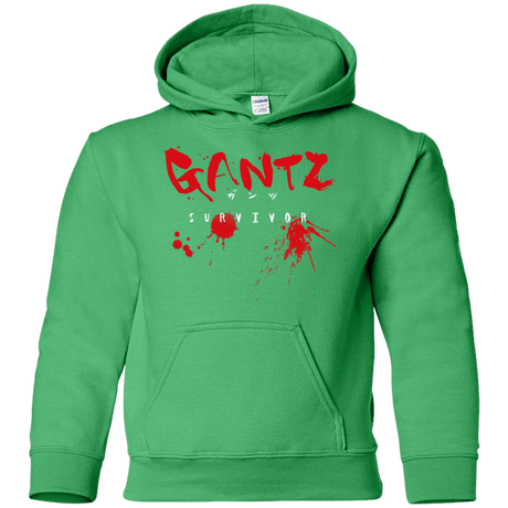 Sweatshirts Irish Green / YS Gantz Survivor Youth Hoodie