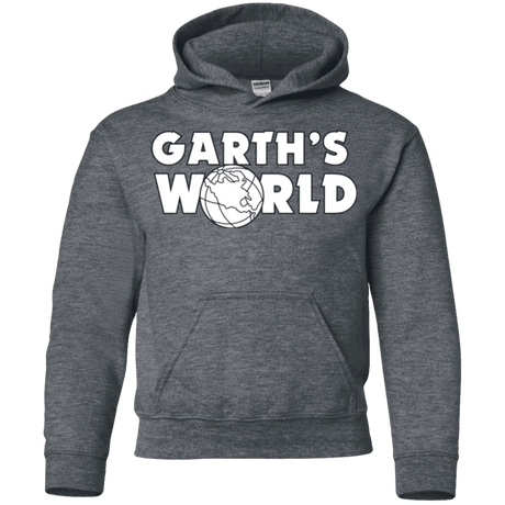 Sweatshirts Dark Heather / YS Garth's World Youth Hoodie