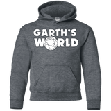 Sweatshirts Dark Heather / YS Garth's World Youth Hoodie