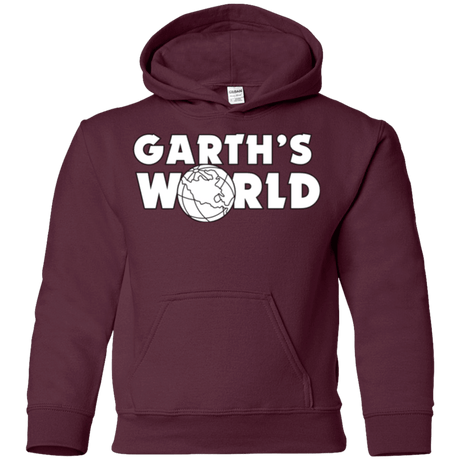 Sweatshirts Maroon / YS Garth's World Youth Hoodie
