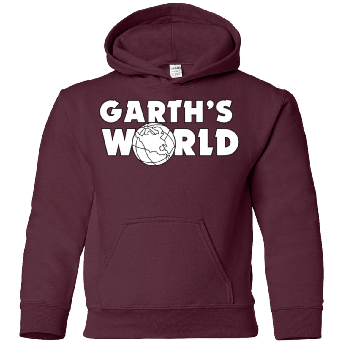 Sweatshirts Maroon / YS Garth's World Youth Hoodie