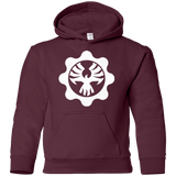 Sweatshirts Maroon / YS Gears of War 4 Cog Emblem Youth Hoodie