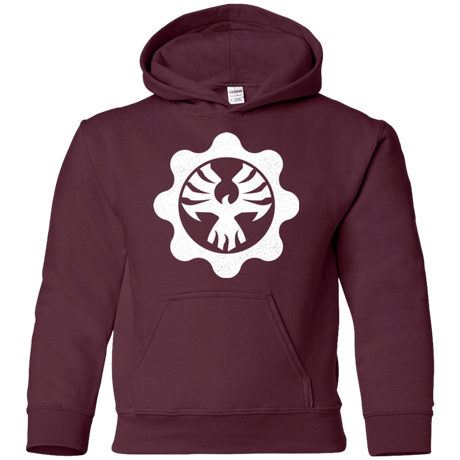 Sweatshirts Maroon / YS Gears of War 4 Cog Emblem Youth Hoodie